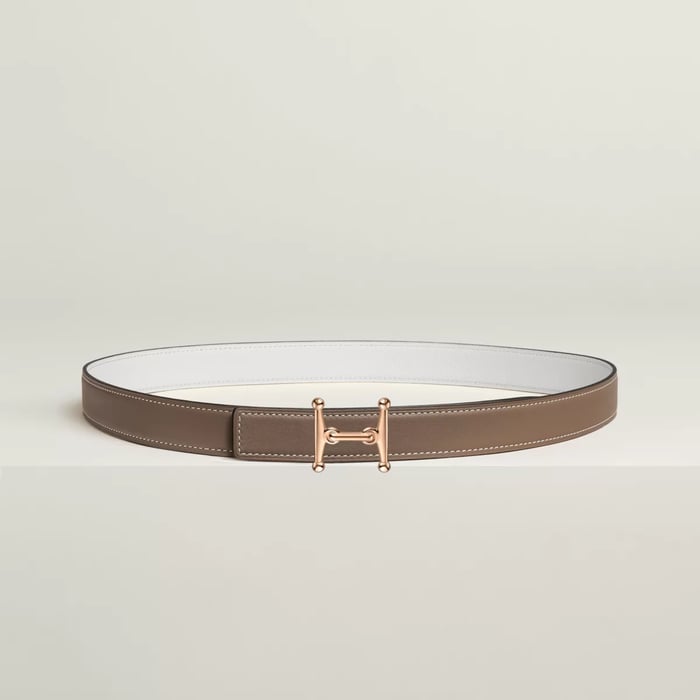 Mors H Belt Buckle & Reversible Leather Strap 24 MM
