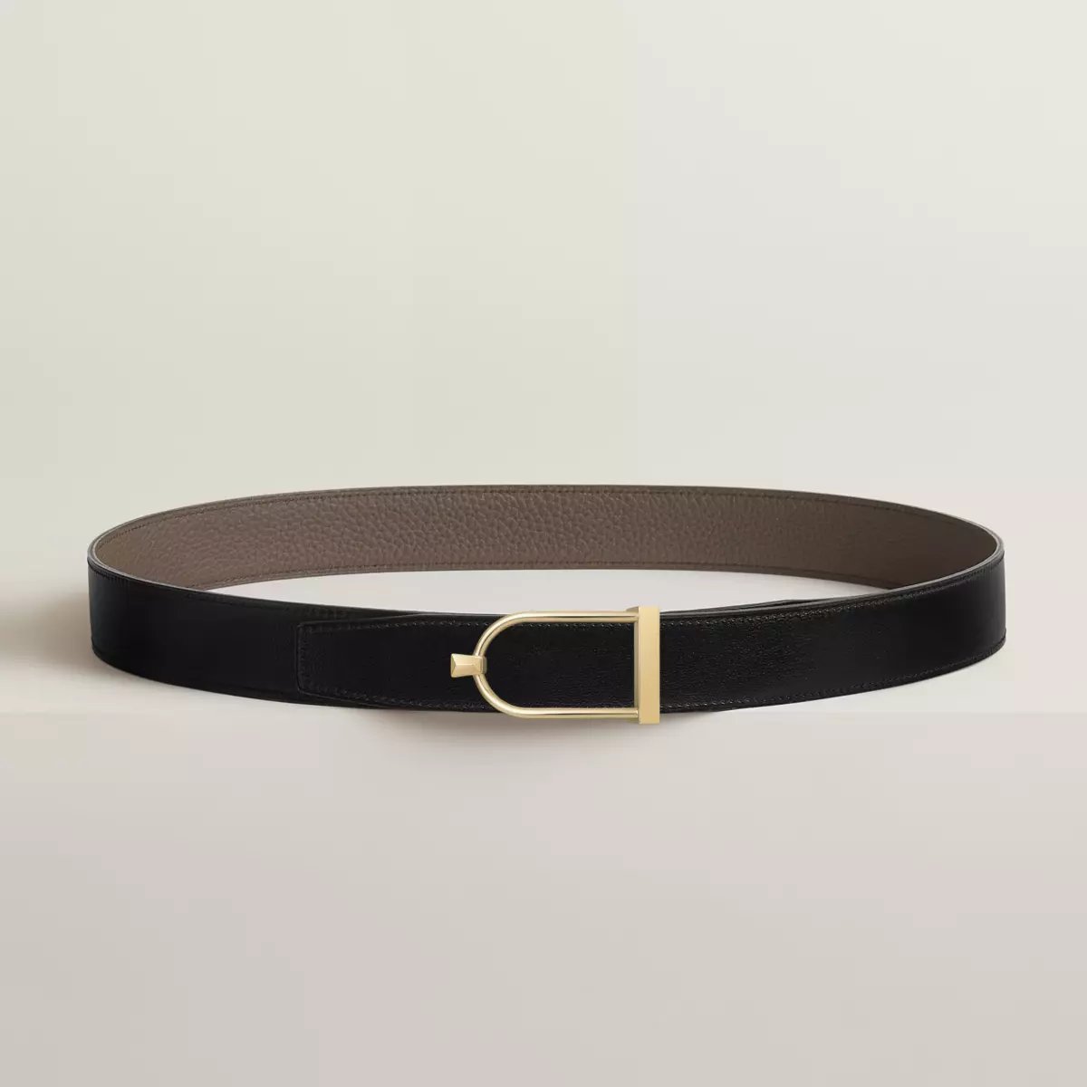 Ecrin belt buckle & Reversible leather strap 32 mm