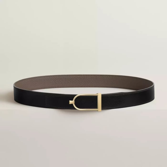 Ecrin Belt Buckle & Reversible Leather Strap 32 MM