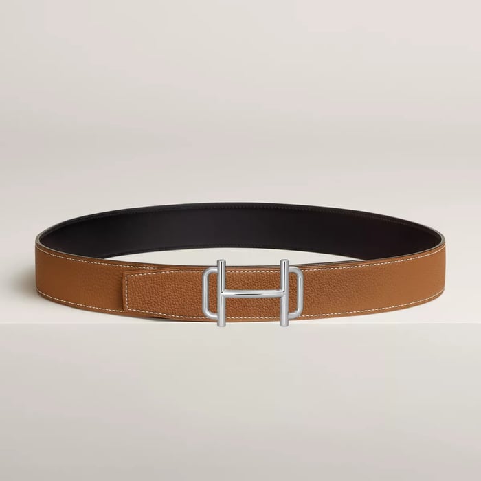 Royal Belt Buckle & Reversible Leather Strap 38 MM