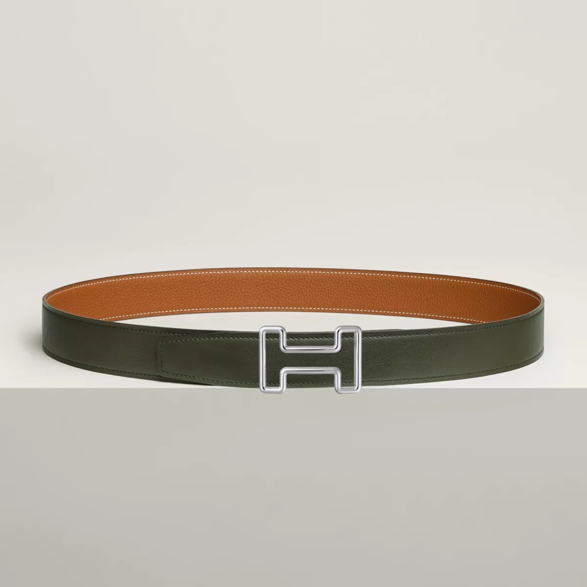 Tonight belt buckle & Reversible leather strap 32 mm