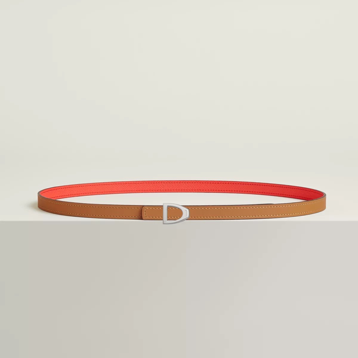 Cavaliere belt buckle & Reversible leather strap 13 mm