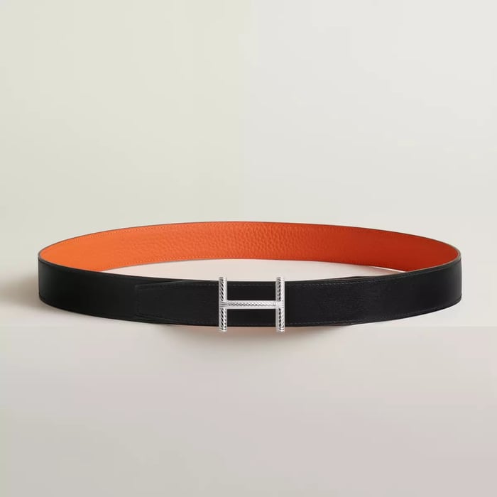 Hisseo Belt Buckle & Reversible Leather Strap 32 MM