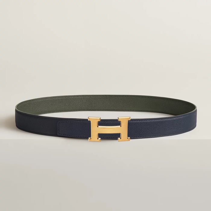 H 벨트 버클 & 리버서블 가죽 스트랩 32mm