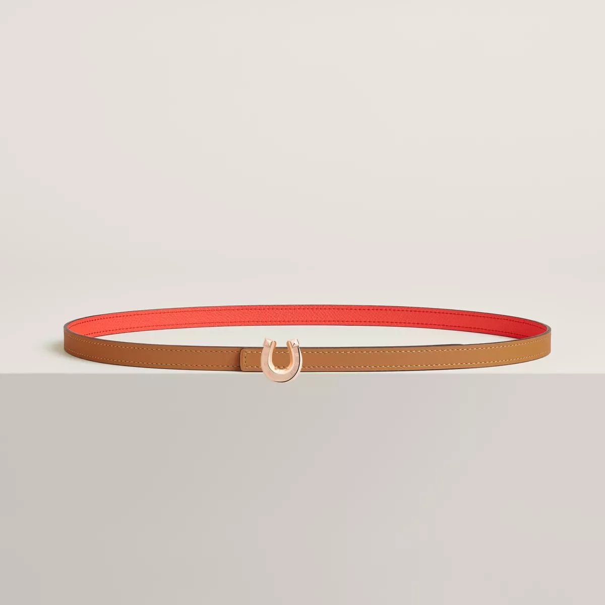 Lucky Jockette belt buckle & Reversible leather strap 13 mm
