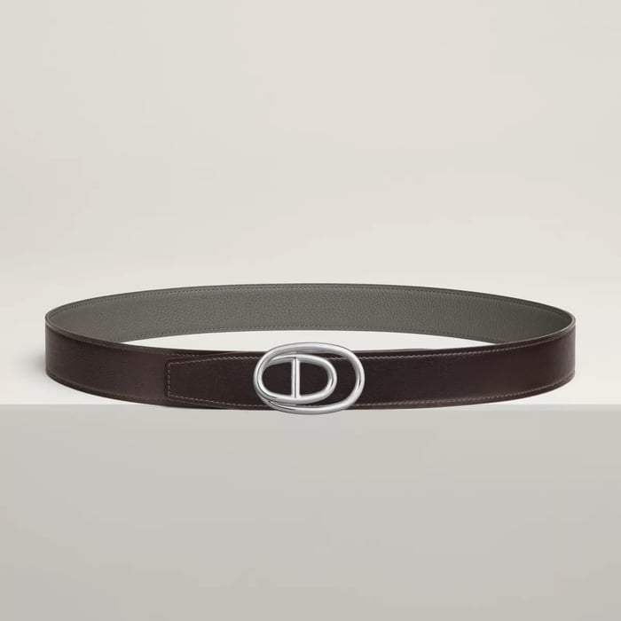 Odyssee 벨트 버클 & 리버서블 가죽 스트랩 32mm