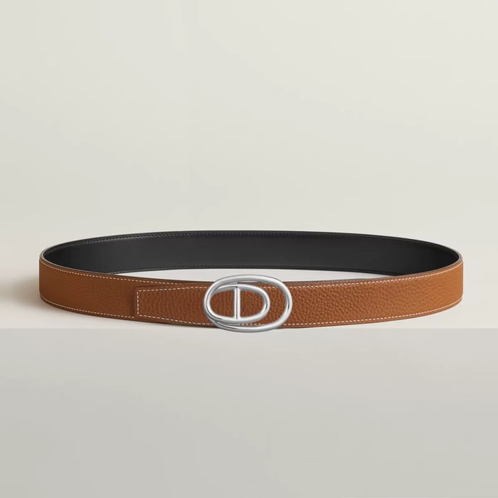 Odyssee Belt Buckle & Reversible Leather Strap 32 MM