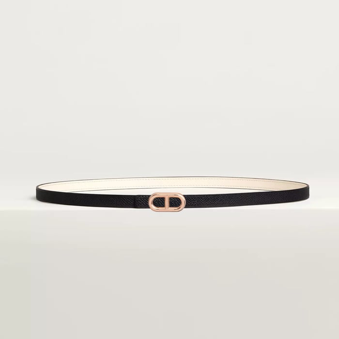 Maillon H Belt Buckle & Reversible Leather Strap 13 MM
