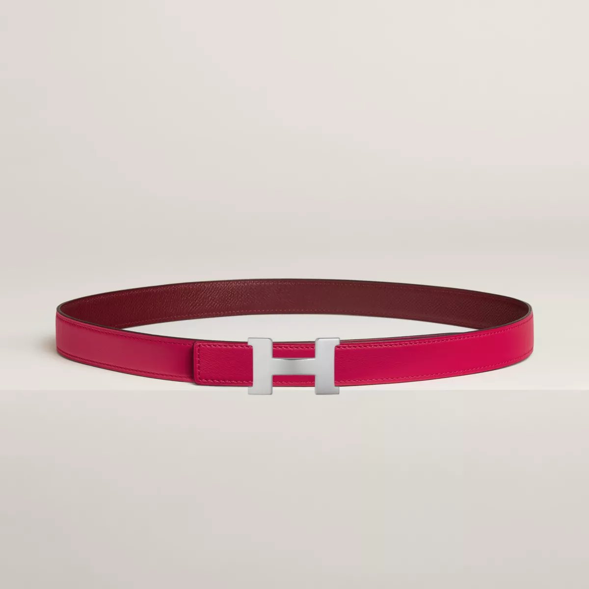 Mini Constance belt buckle & Reversible leather strap 24 mm