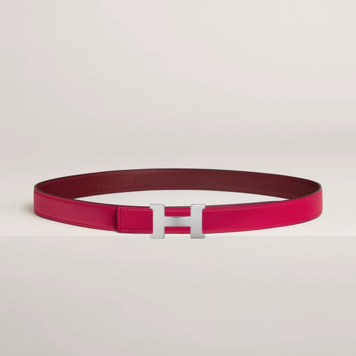 Mini Constance belt buckle & Reversible leather strap 24 mm