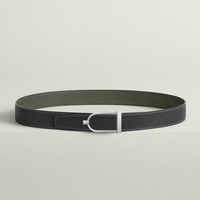 Ecrin Belt Buckle & Reversible Leather Strap 32 MM
