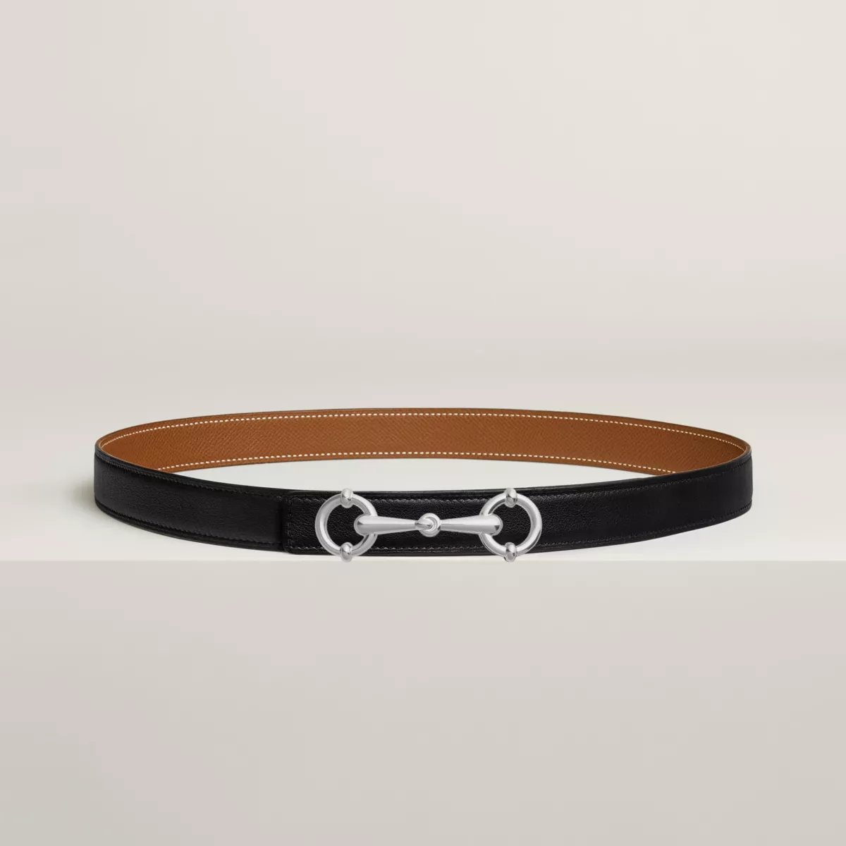 Lady Rider belt buckle & Reversible leather strap 24 mm