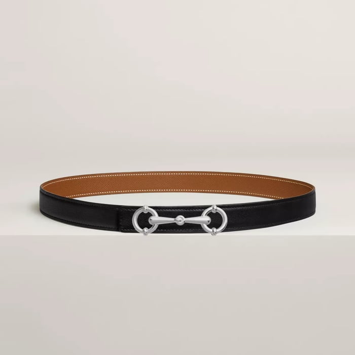 Lady Rider belt buckle & Reversible leather strap 24 mm