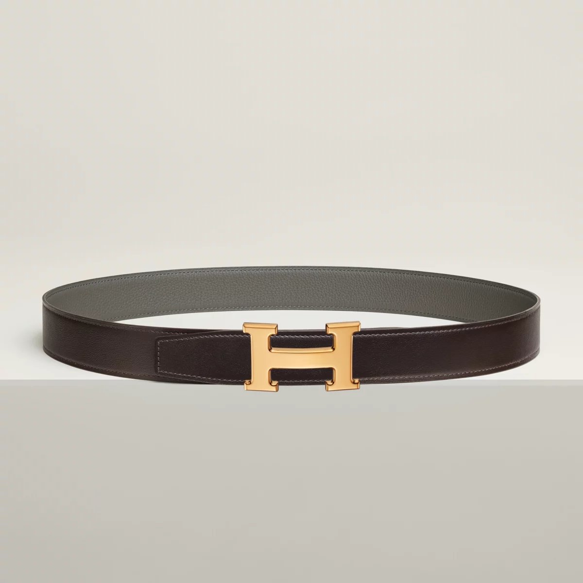 H 벨트 버클 & 리버서블 가죽 스트랩 32mm