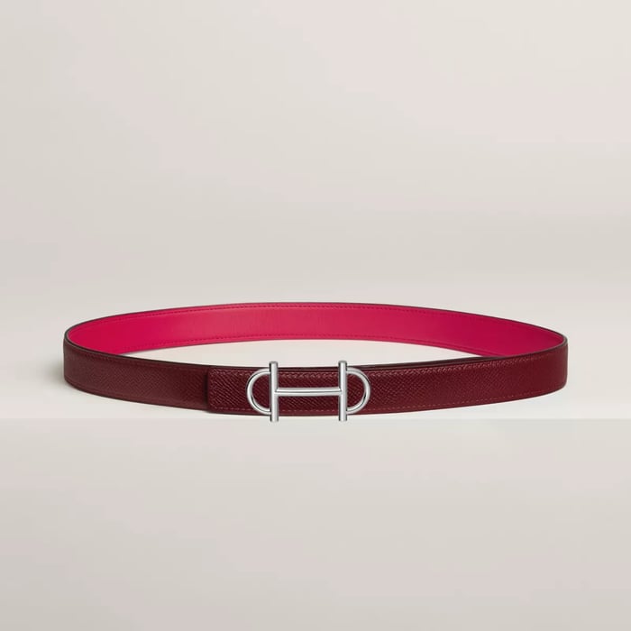 Gamma Belt Buckle & Reversible Leather Strap 24 MM