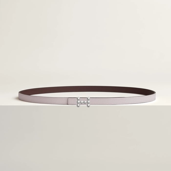 Bubble Belt Buckle & Reversible Leather Strap 13 MM