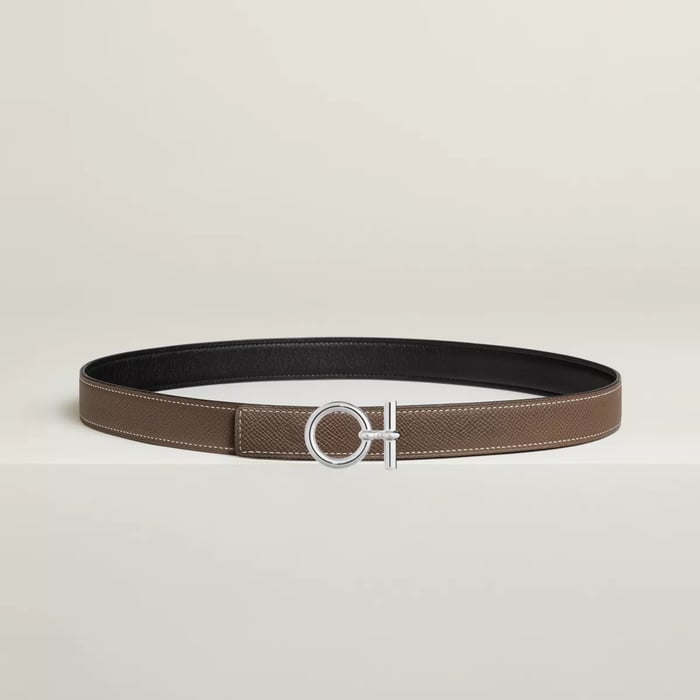 Flot Belt Buckle & Reversible Leather Strap 24 MM