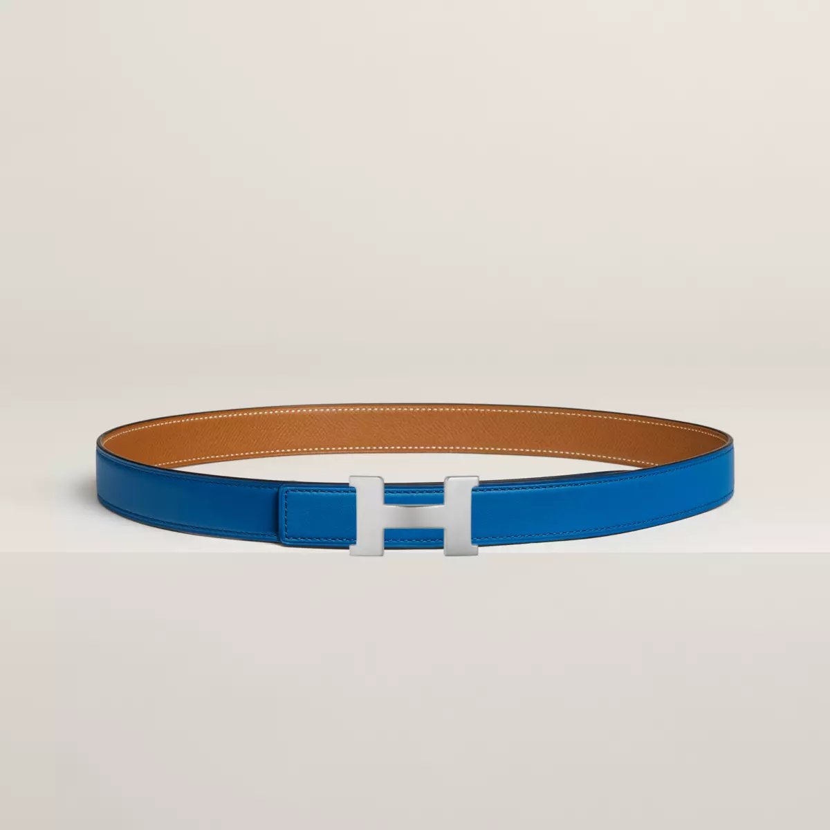 Mini Constance belt buckle & Reversible leather strap 24 mm