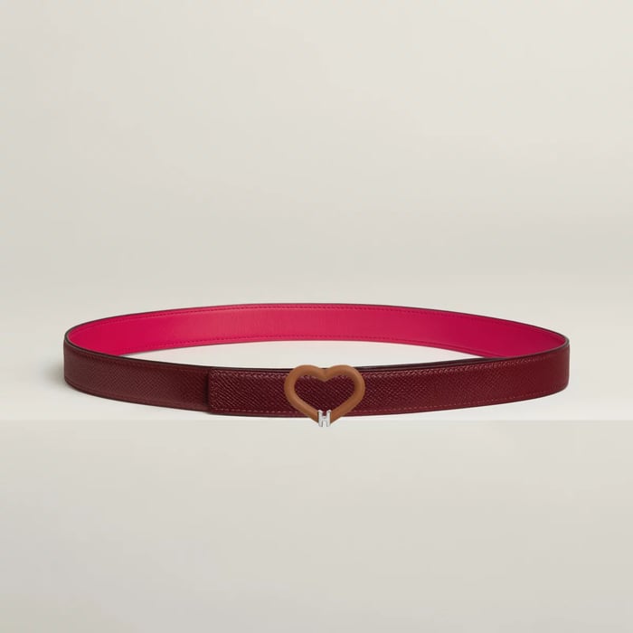 Plein Coeur Belt Buckle & Reversible Leather Strap 24 MM
