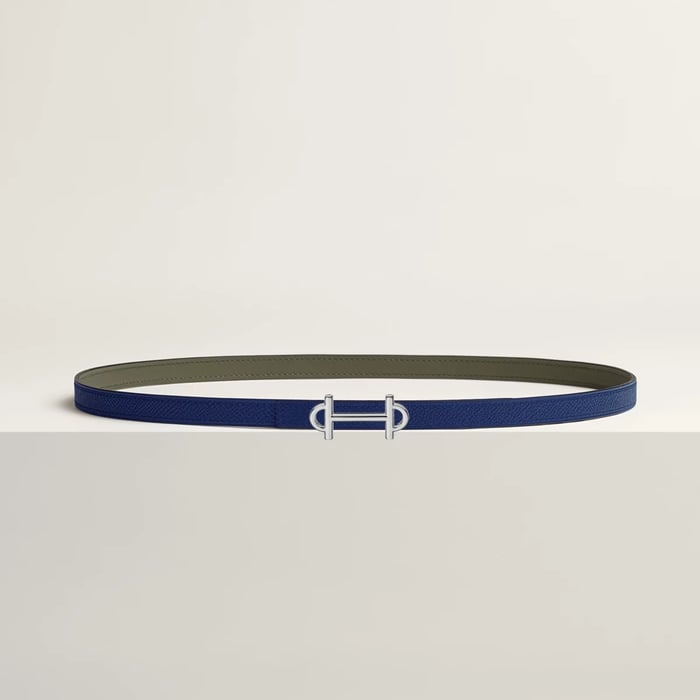 Gamma Belt Buckle & Reversible Leather Strap 13 MM