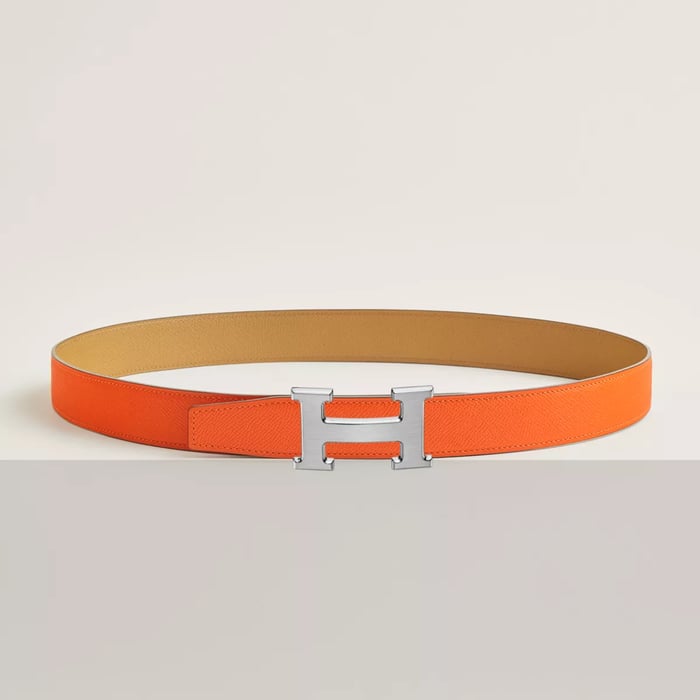 H belt buckle & Reversible leather strap 32 mm