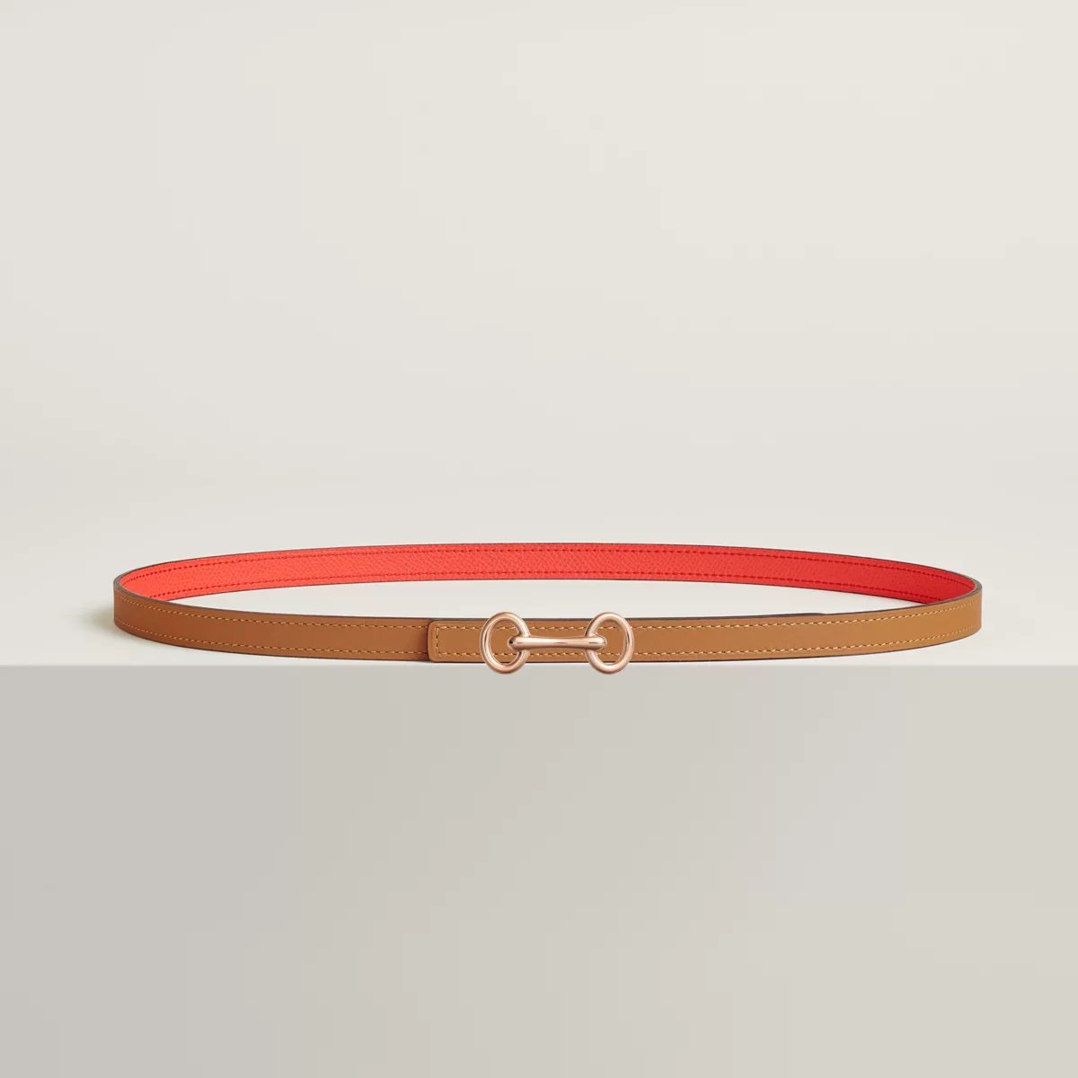 Heritage belt buckle & Reversible leather strap 13 mm