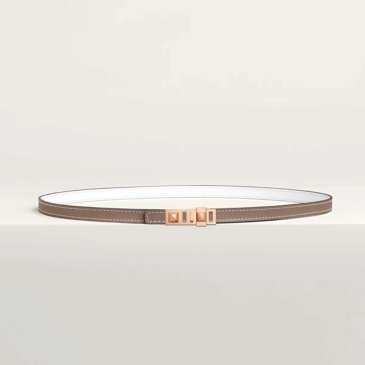 Collier de Chien belt buckle & Reversible leather strap 13 mm