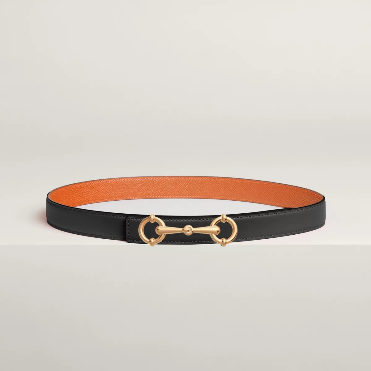Lady Rider belt buckle & Reversible leather strap 24 mm