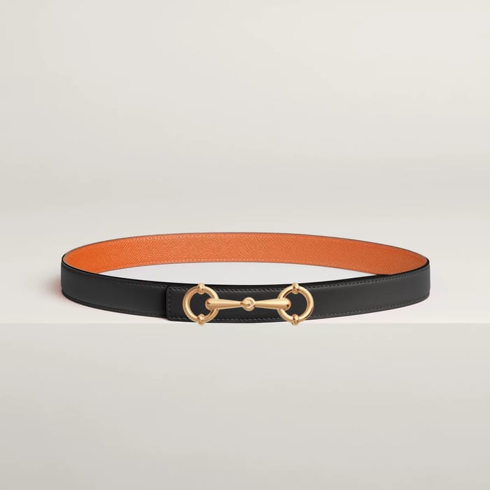 Lady Rider belt buckle & Reversible leather strap 24 mm