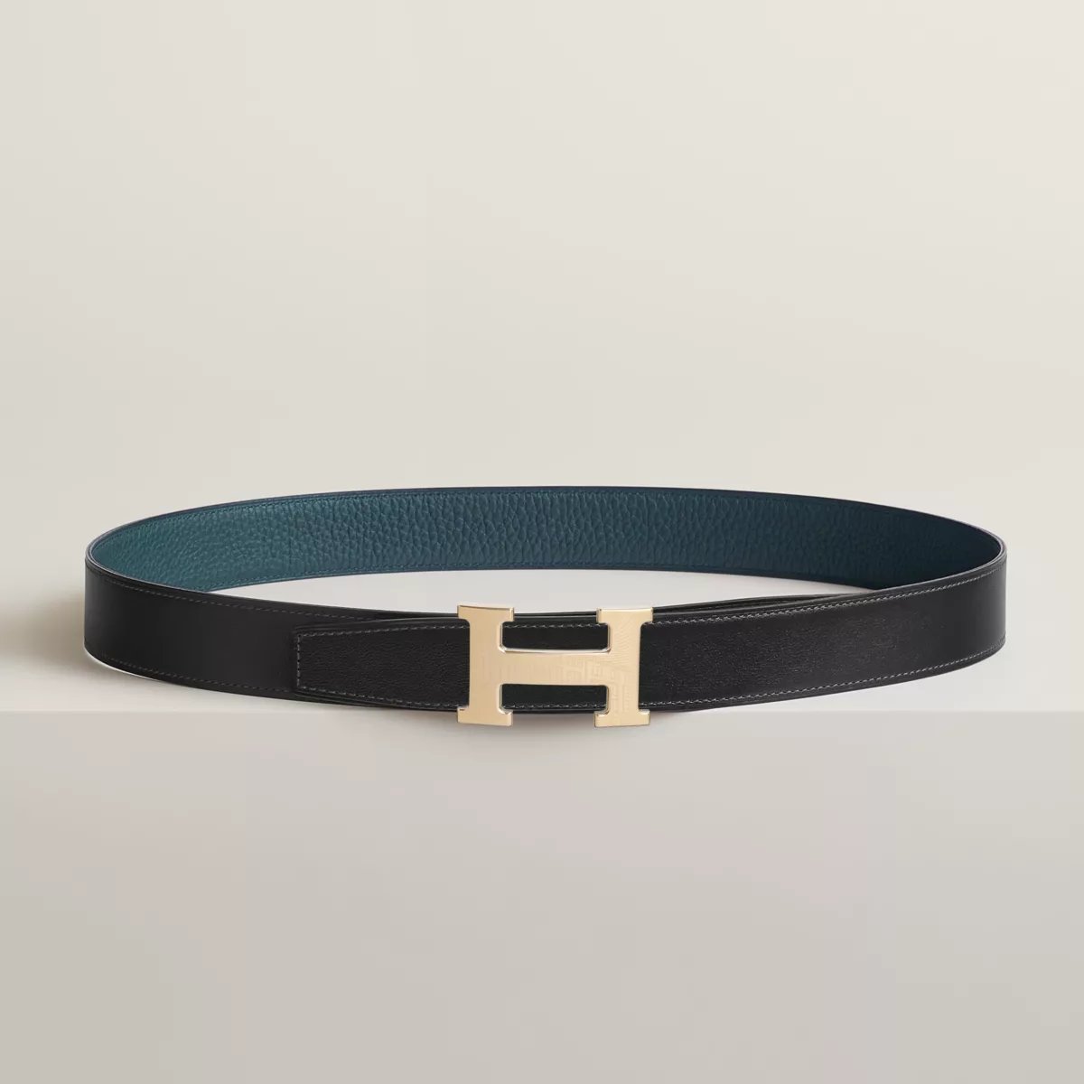 5382 Faubourg belt buckle & Reversible leather strap 32 mm