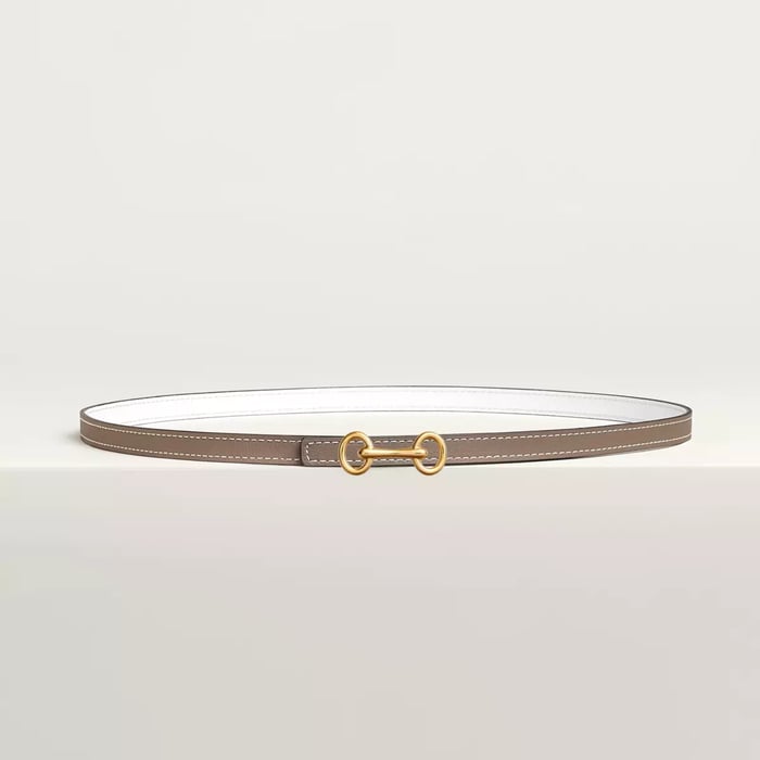 Heritage belt buckle & Reversible leather strap 13 mm