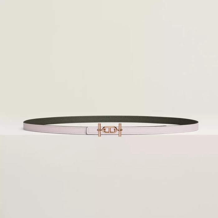 Ancre belt buckle & Reversible leather strap 13 mm