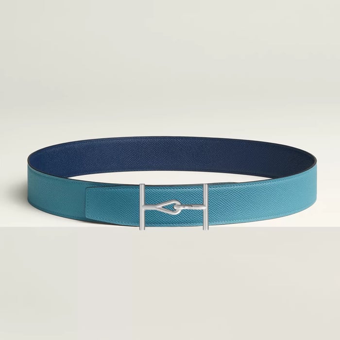 Jumbo Belt Buckle & Reversible Leather Strap 38 MM