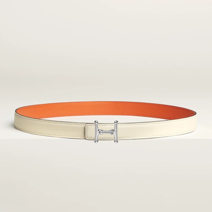 Mors H Belt Buckle & Reversible Leather Strap 24 MM