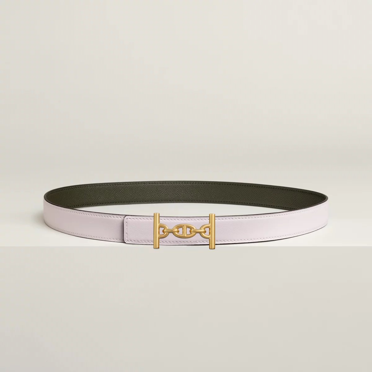 Lagune belt buckle & Reversible leather strap 24 mm