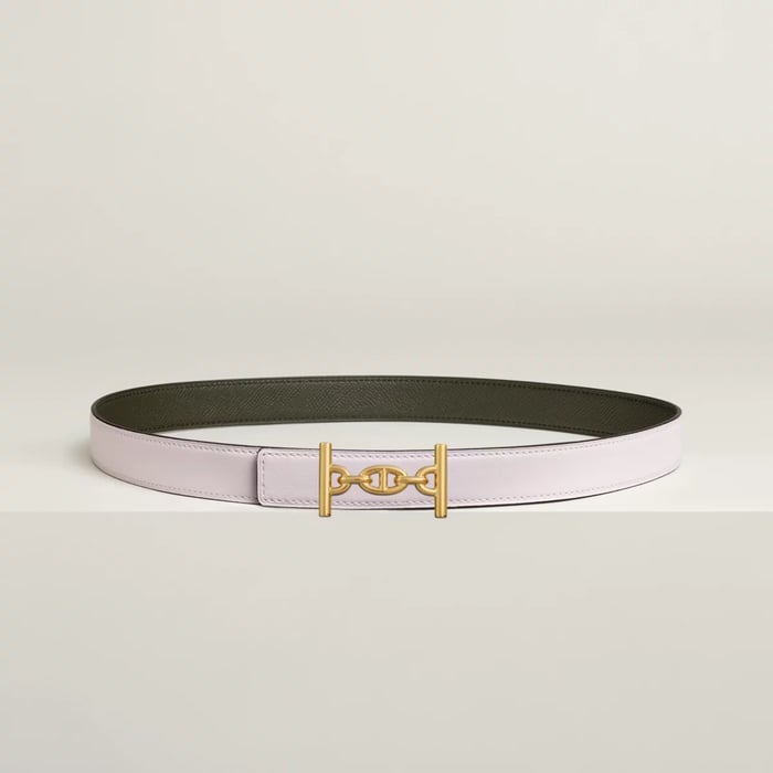 Lagune belt buckle & Reversible leather strap 24 mm