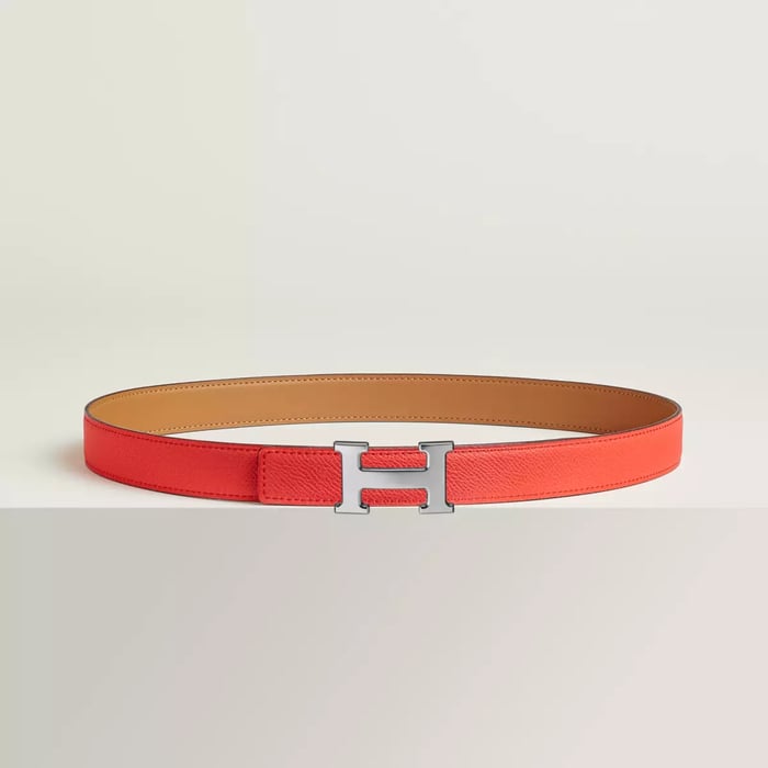 Mini H Belt Buckle & Reversible Leather Strap 24 MM
