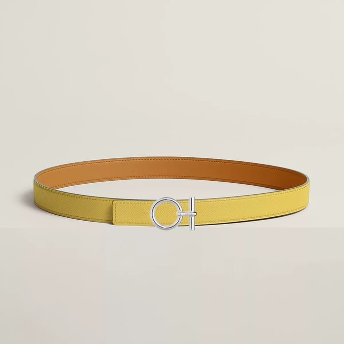 Flot Belt Buckle & Reversible Leather Strap 24 MM