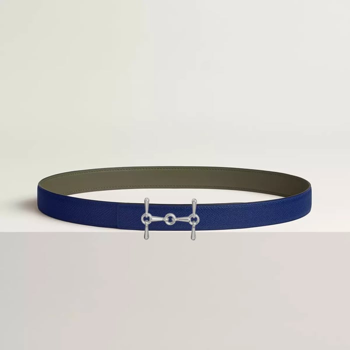Boucle De Ceinture H Equestre & Cuir De Ceinture Réversible 24 MM