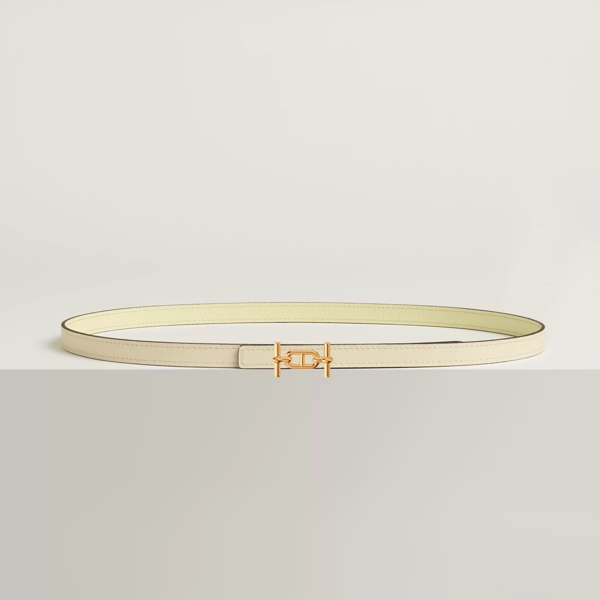 Ancre belt buckle & Reversible leather strap 13 mm