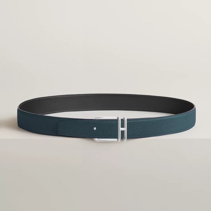Volte-face Reversible Belt Buckle & Reversible Leather Strap 32 MM