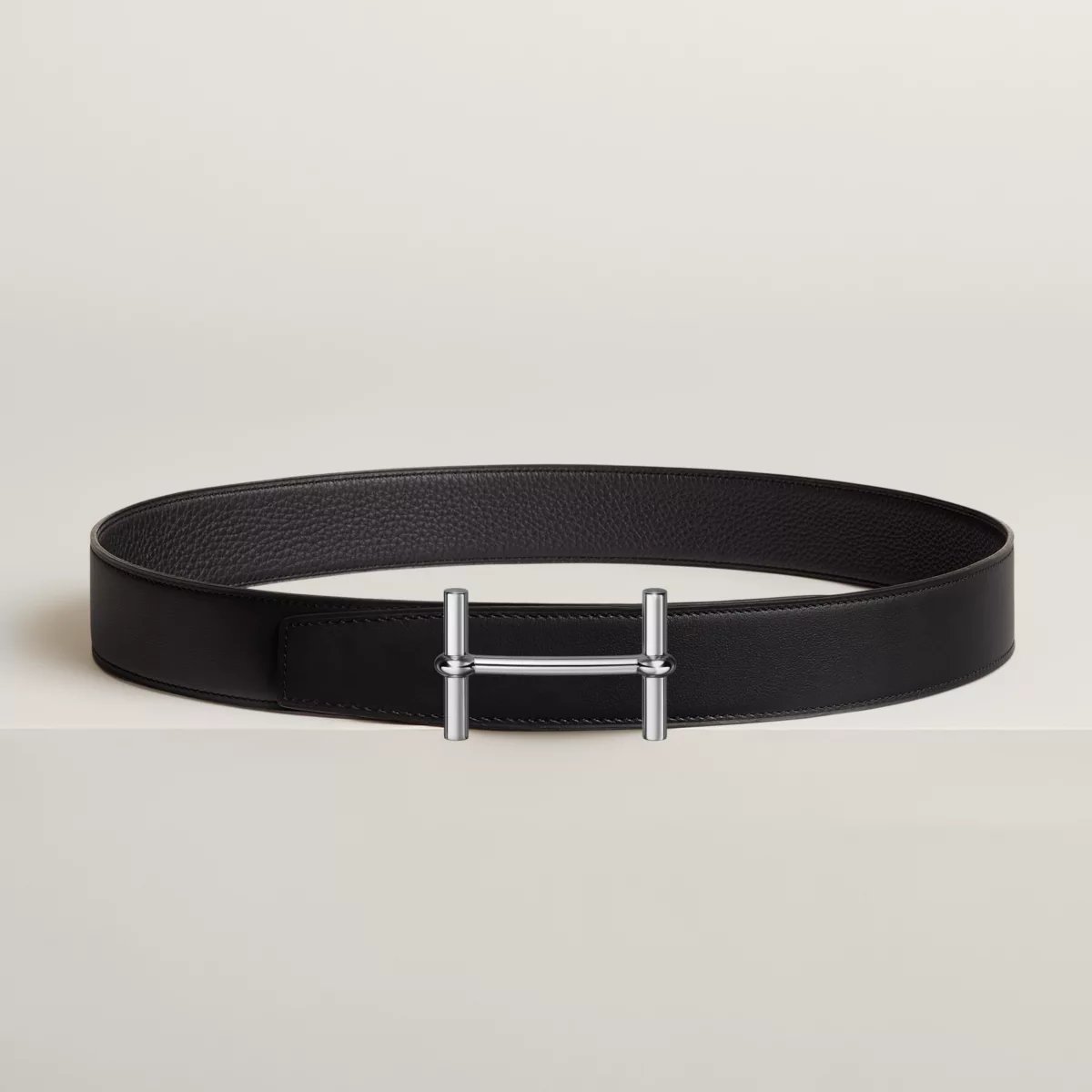 H d'Ancre belt buckle & Reversible leather strap 38 mm