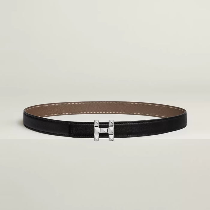 H Infini belt buckle & Reversible leather strap 24 mm