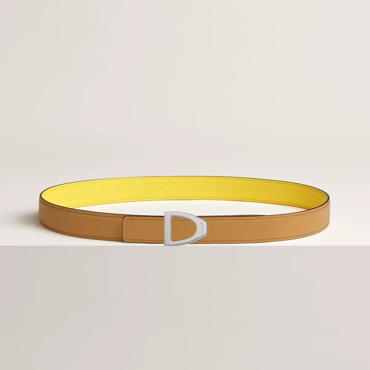 Cavaliere belt buckle & Reversible leather strap 24 mm