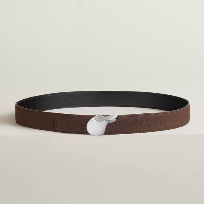 Hippolyte Belt Buckle & Reversible Leather Strap 32 MM