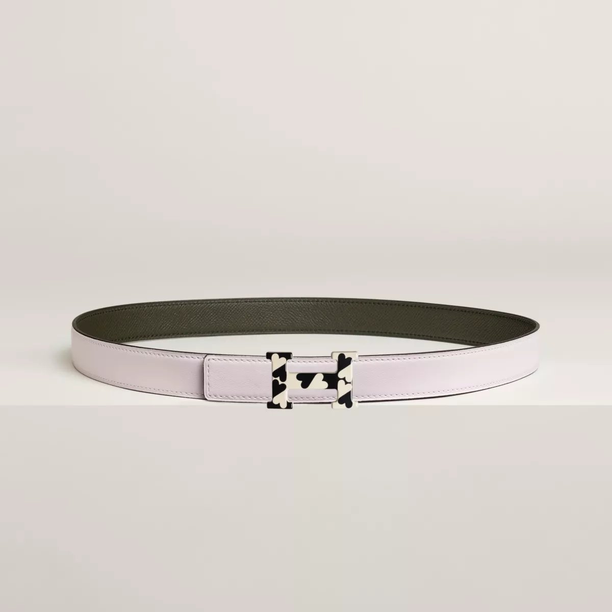 H Email Coeur belt buckle & Reversible leather strap 24 mm