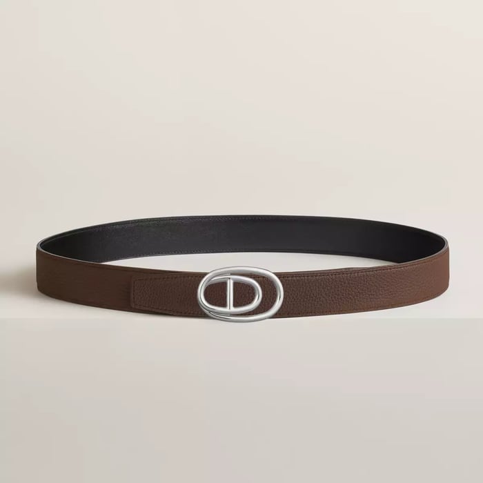 Odyssee 벨트 버클 & 리버서블 가죽 스트랩 32mm