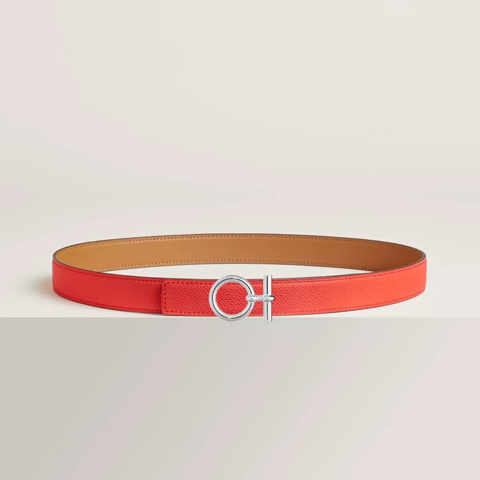 Flot Belt Buckle & Reversible Leather Strap 24 MM