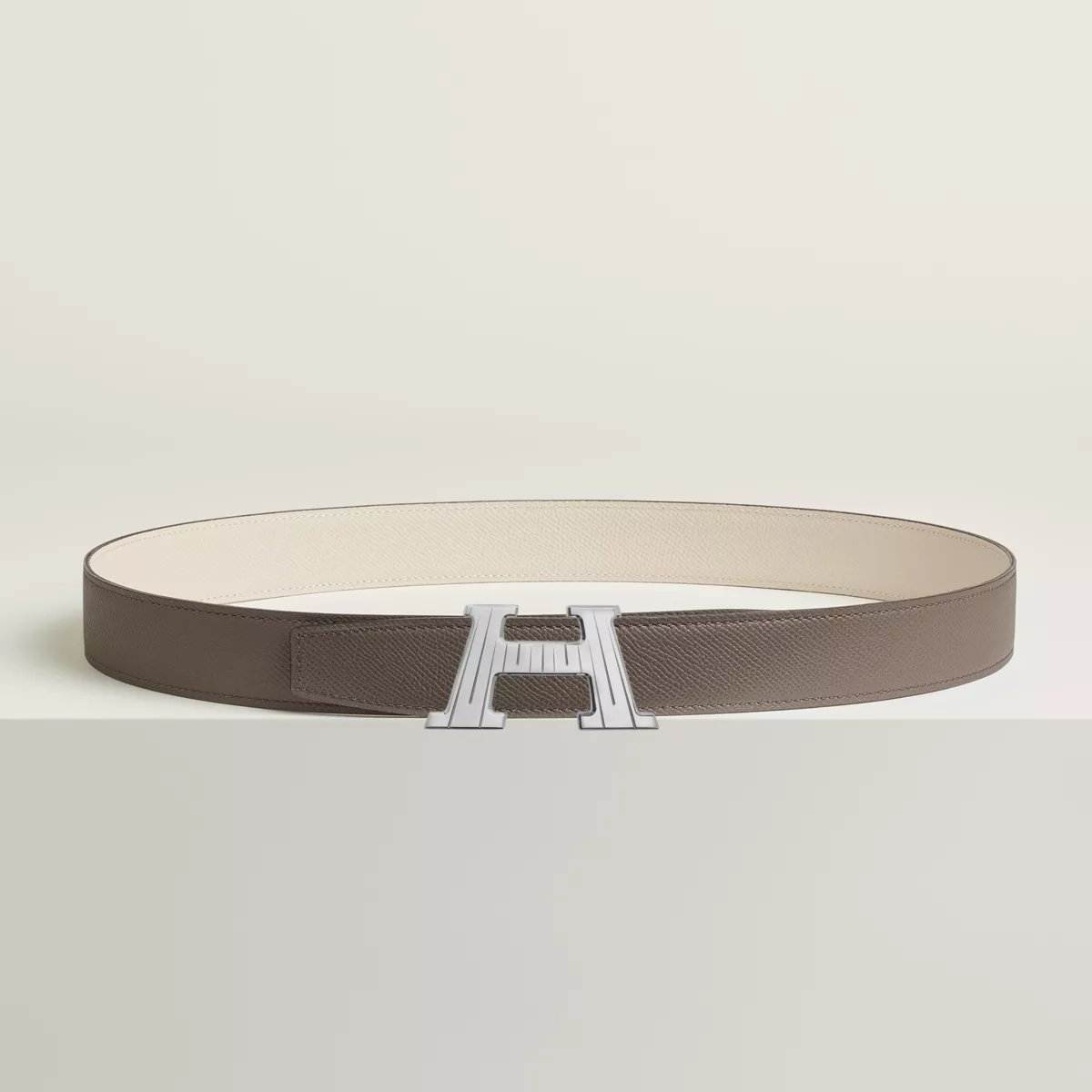 H Take Off belt buckle & Reversible leather strap 32 mm