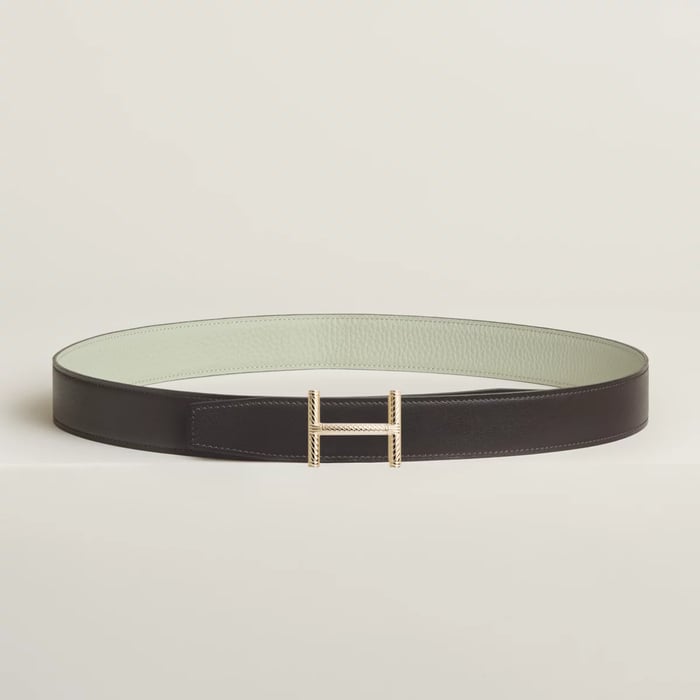 Hisseo Belt Buckle & Reversible Leather Strap 32 MM